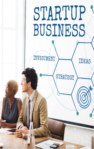 Illustration representing new business setup services