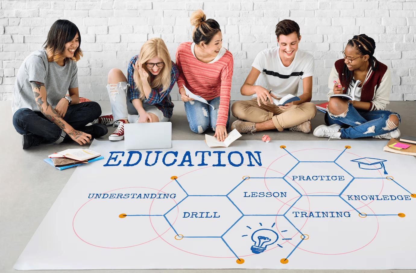 Illustration highlighting financial consulting for the education sector