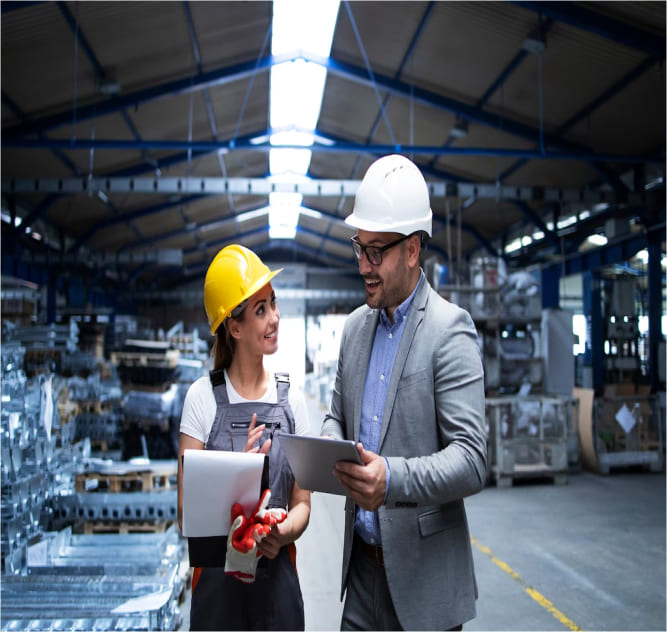 Illustration of accounting solutions for manufacturers