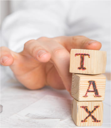Graphic symbol for personal income tax filing
