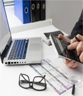 Accounting icon for small business financial services